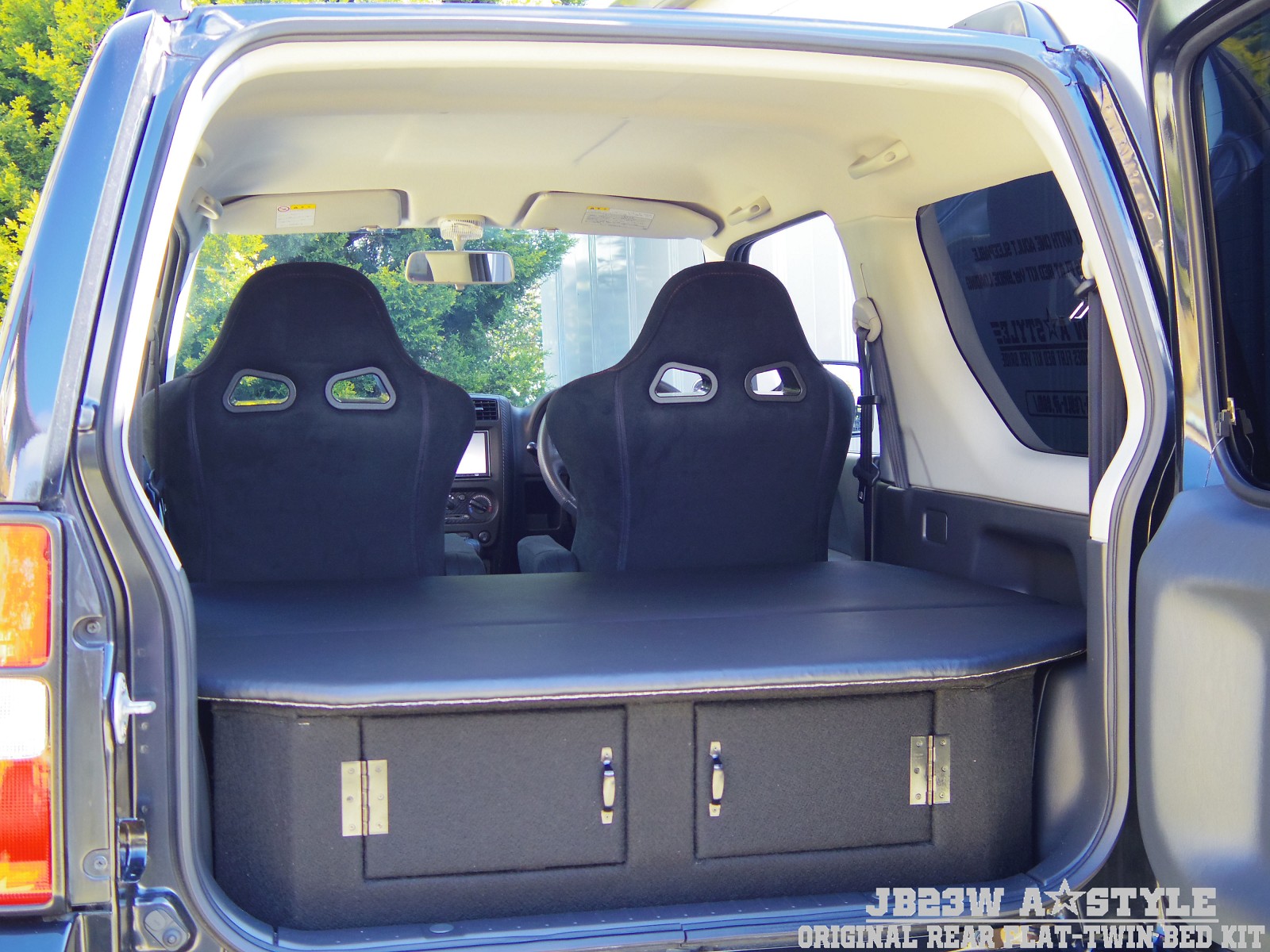 ジムニー JB23W ヘッドレスト　リア用 15436580 JB23W A☆STYLE オリジナルリアフラット-ツインベッドキット
